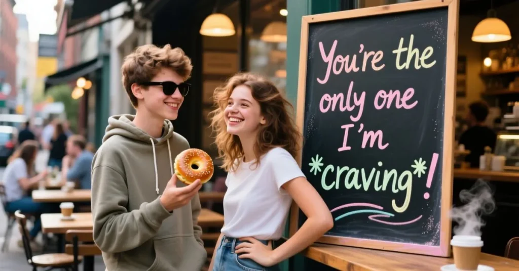 Bold & Confident Bagel Pickup Lines