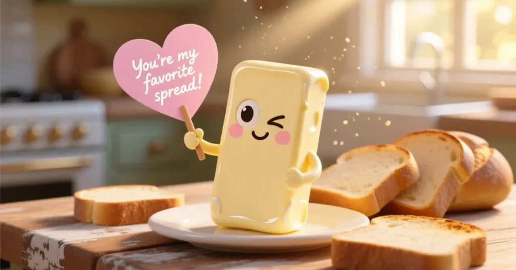 Cheesy Butter Pickup Lines