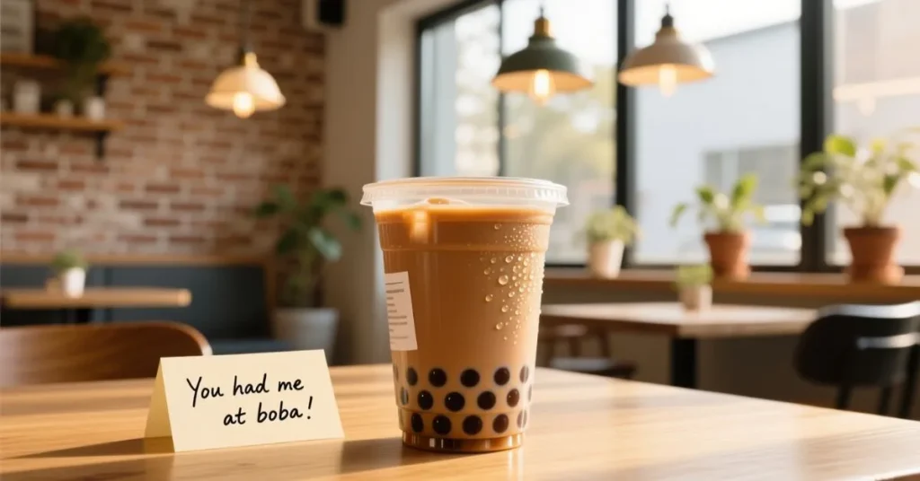 Cute Boba Pickup Lines