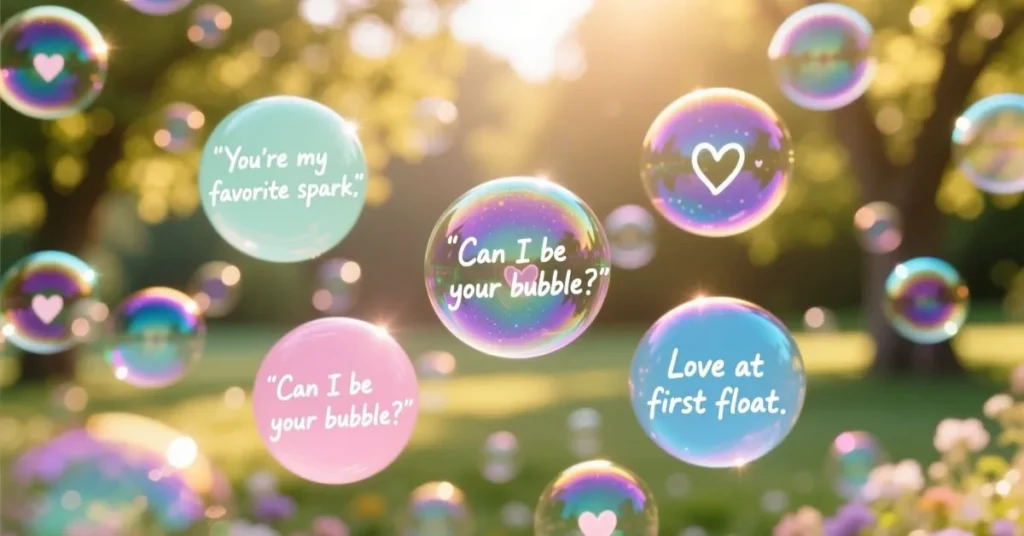 Cute Bubble Pickup Lines