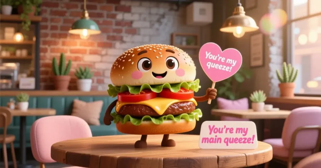 Cute Burger Pickup Lines