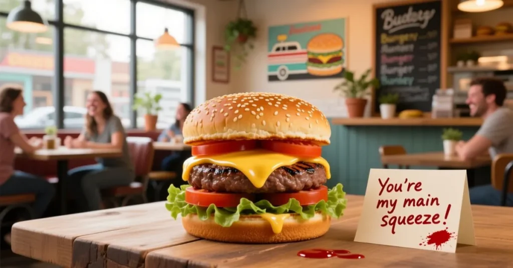 Funny Burger Pickup Lines