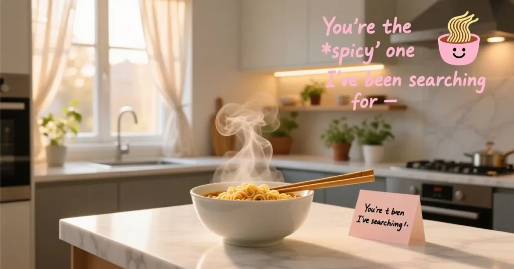Instant Noodle Pickup Lines