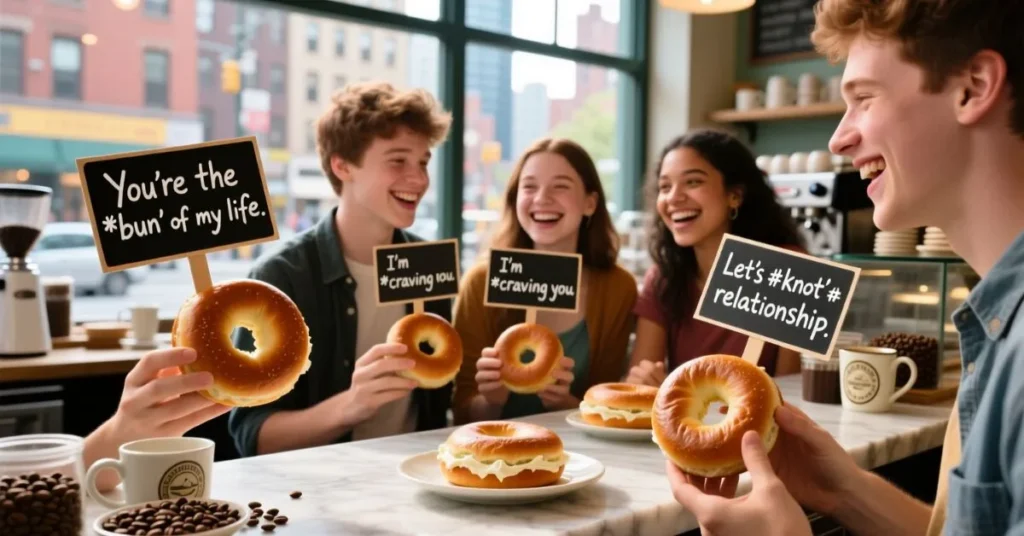 Punny Bagel Pickup Lines