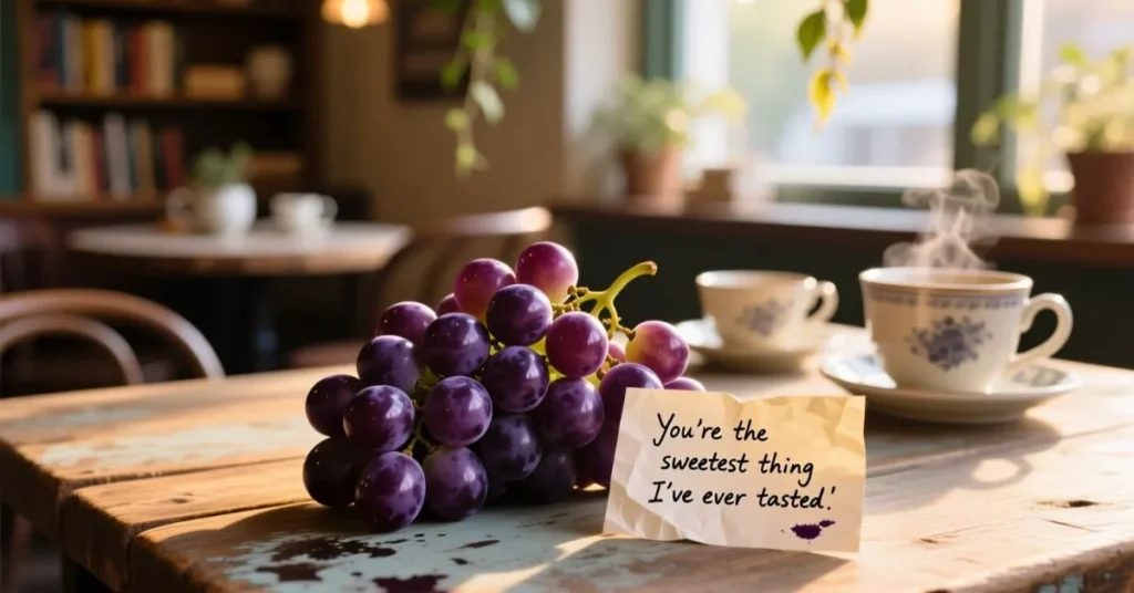 Romantic Grape Pickup Lines