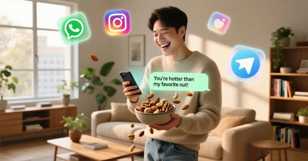 Social Media Nuts Pickup Lines