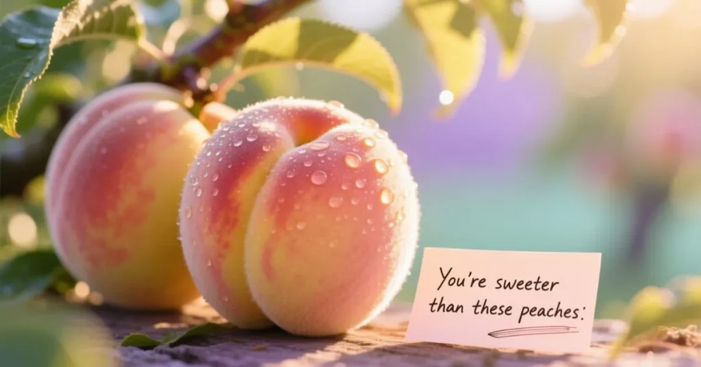 Unique Peach Pickup Lines
