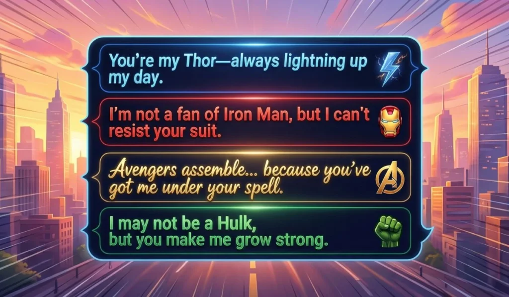 Epic Avengers Pickup Lines