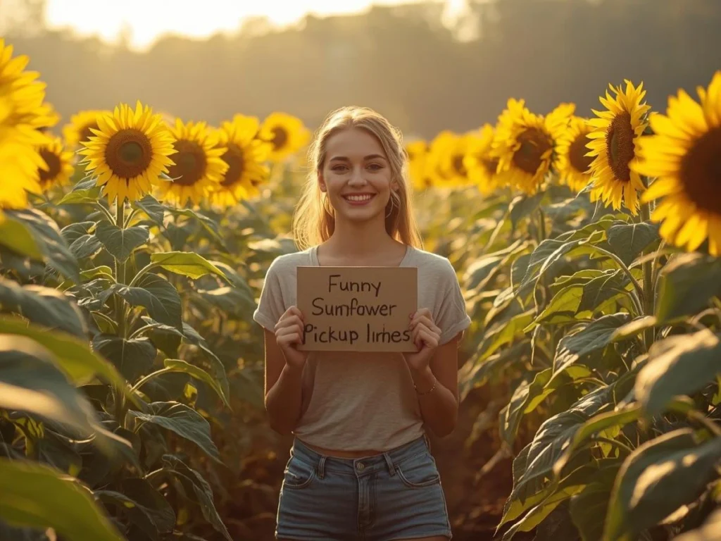 Funny Sunflower Pickup Lines