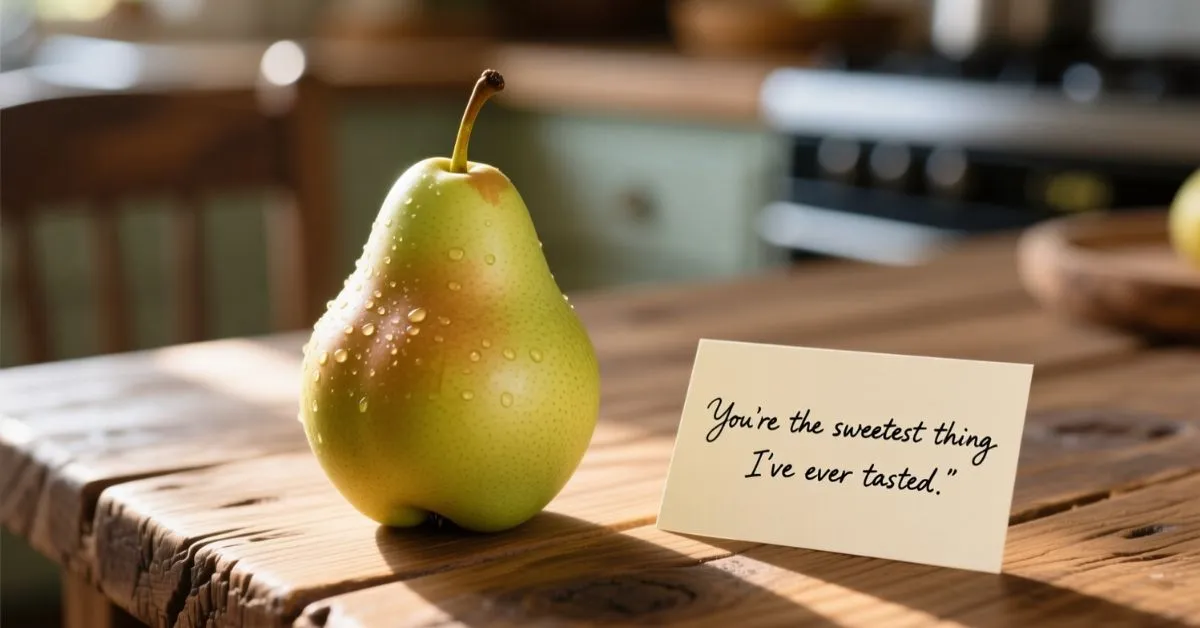 Pear pickup line