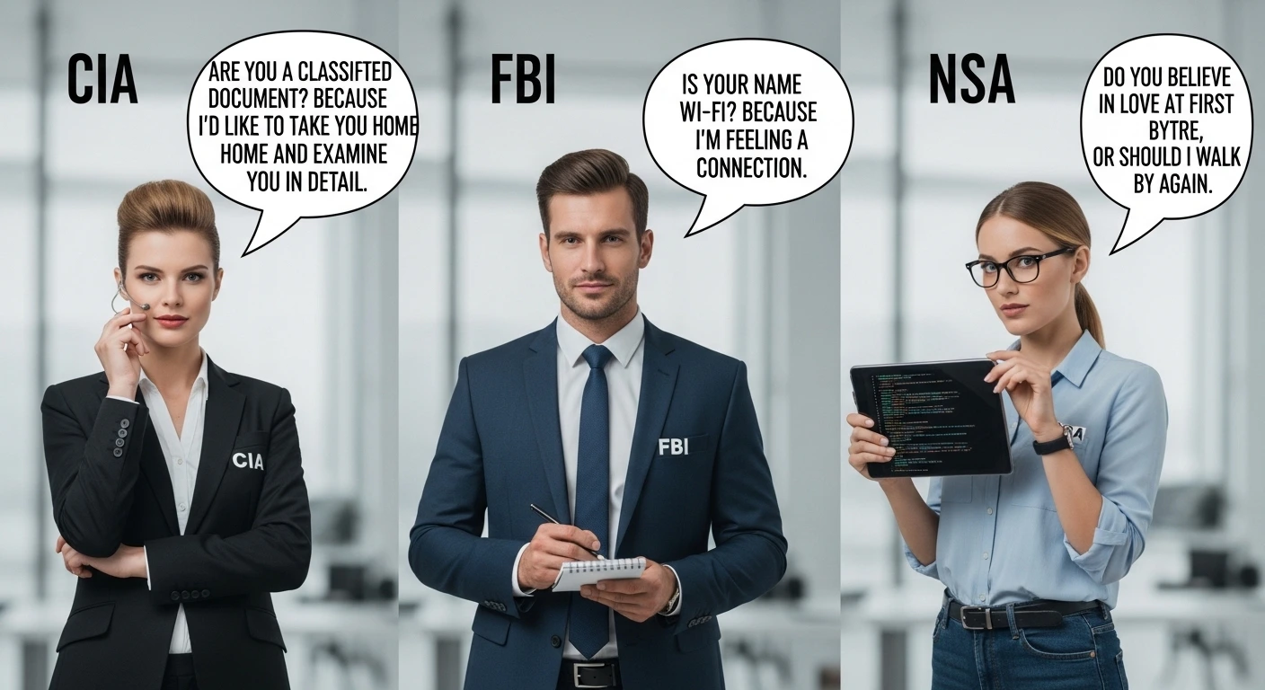 CIA FBI NSA Pick Up Lines
