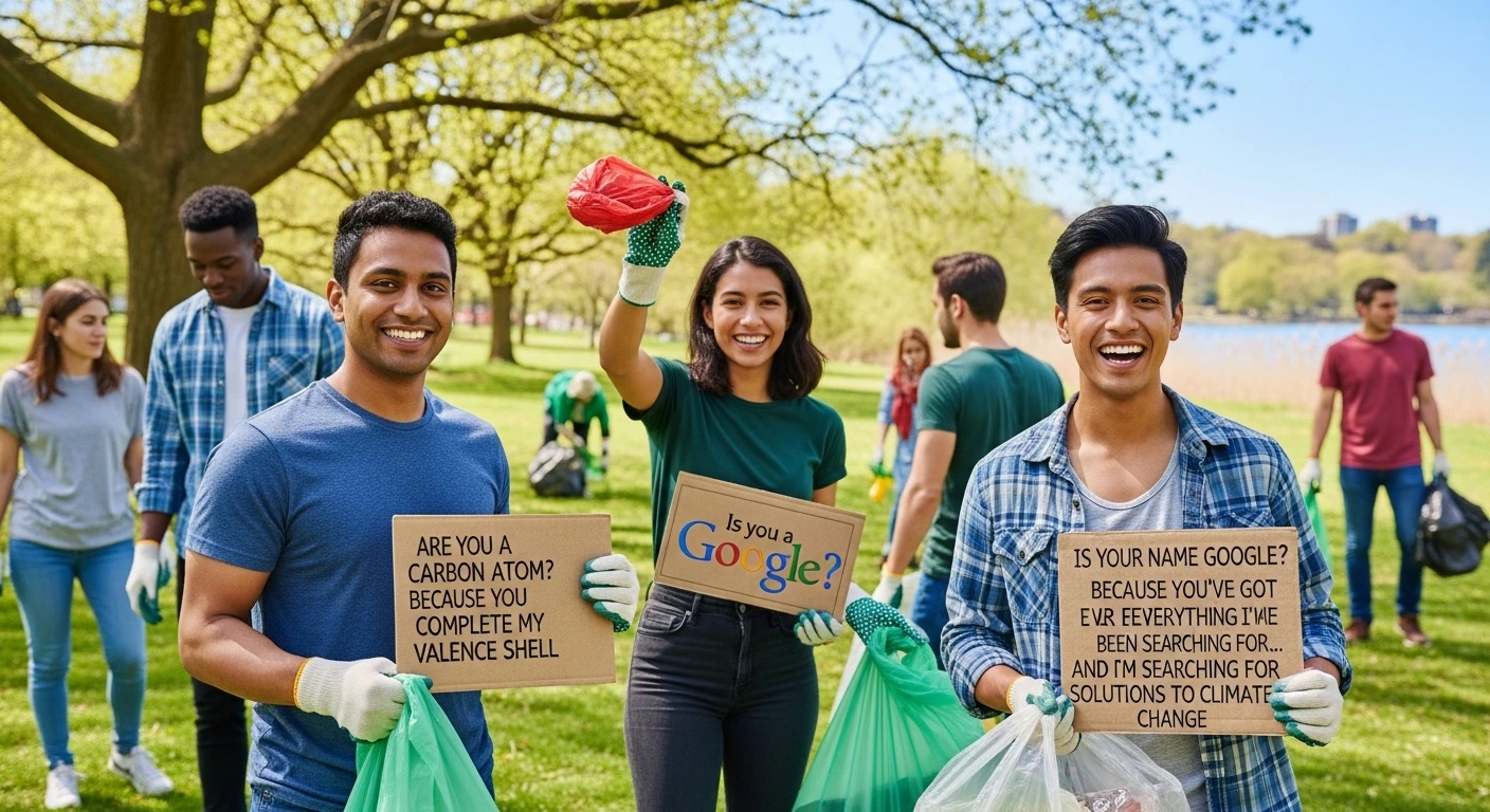 Earth Day and Climate Environment Pick Up Lines